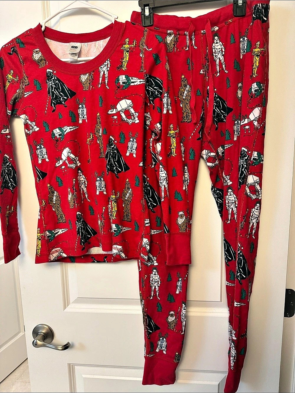 Star Wars Hanna Andersson pajama Set Red Women Small Like New